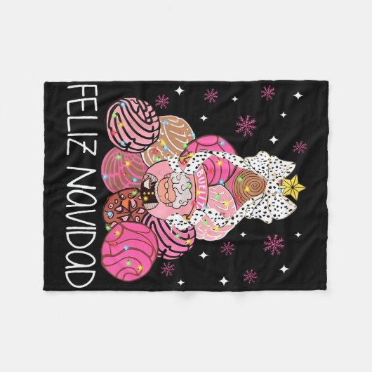 Coquette is het Mexicaanse seizoen van Pan Dulce C Fleece Deken (Voorkant (Horizontaal))