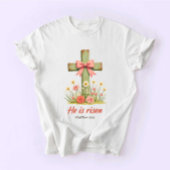 Coquette Jesus, Jesus Easter, He is Risen T-shirt