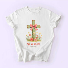 Coquette Jesus, Jesus Easter, He is Risen T-shirt