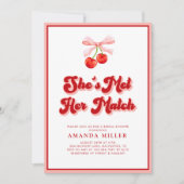 Coquette Kers Bruidsmeisjesfeest Retro Kaart (Voorkant)