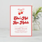 Coquette Kers Bruidsmeisjesfeest Retro Kaart (Staand voorkant)