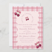 Coquette Kers Op De Top Baby Shower Kaart (Voorkant)