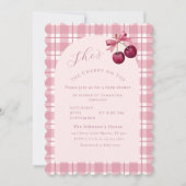 Coquette Kers Op De Top Baby Shower Kaart (Voorkant)