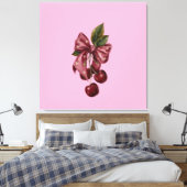 Coquette Kersen Boog Canvas Wandkunst Afdruk (Insitu (Slaapkamer))