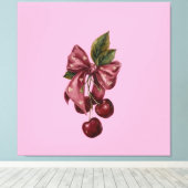 Coquette Kersen Boog Canvas Wandkunst Afdruk (Insitu (Houten vloer))