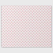 Coquette Kersen Bow Pattern Cadeaupapier (Vlak)