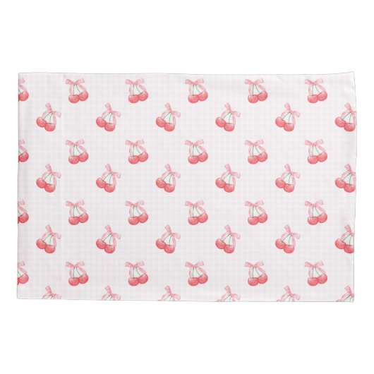 Coquette Kersen Bow Pattern Kussensloop (Achterkant)