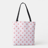 Coquette Kersen Bow Pattern Tote Bag (Achterkant)