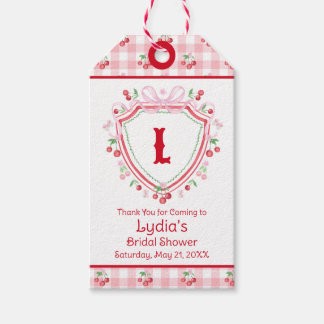 Coquette Kersen Bruiloft Feest Cadeaulabel