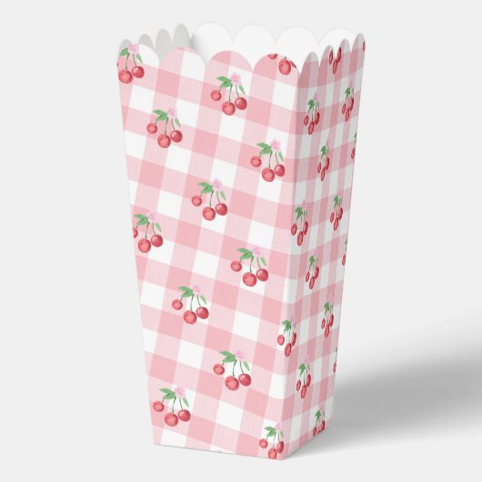 Coquette Kersen Bruiloft Shower Bedankdoosjes (Achterkant)