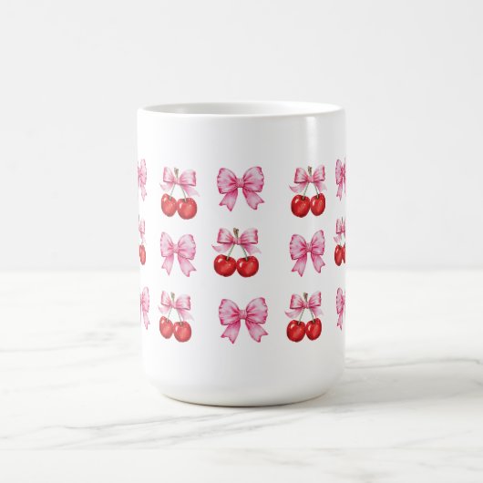 Coquette Kersen en Roze Bogen Koffiemok (Center)