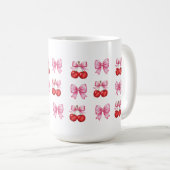 Coquette Kersen en Roze Bogen Koffiemok (Voorkant rechts)