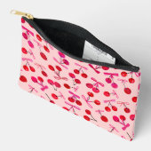 Coquette kersen- en roze strikpatroon etui (Open)