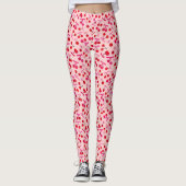 Coquette Kersen & Roze Strik patroon Leggings (Voorkant)