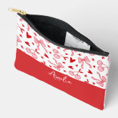 Coquette Kersen & Strikken Roze en Rode Rut Etui (Open)
