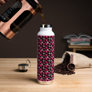 Coquette Kersenpatroon Roze Strik Esthetiek Waterfles