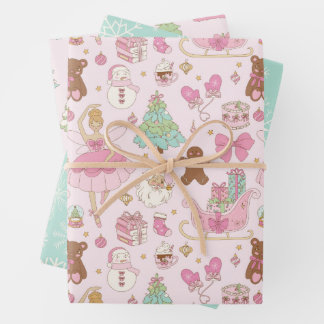Coquette Kerstballerina Inpakpapier Vel