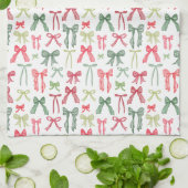 Coquette Kerstbogen Rood Groen Keukenhanddoeken (Gevouwen)