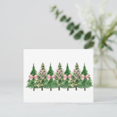 Coquette Kerstboom, Borstkanker AwarenessCo Briefkaart (Staand voorkant)