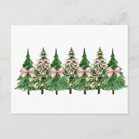 Coquette Kerstboom, Borstkanker AwarenessCo Briefkaart (Voorkant)