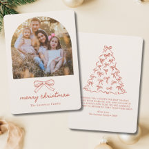 Coquette Kerstboom Doodle Rode Strik Foto