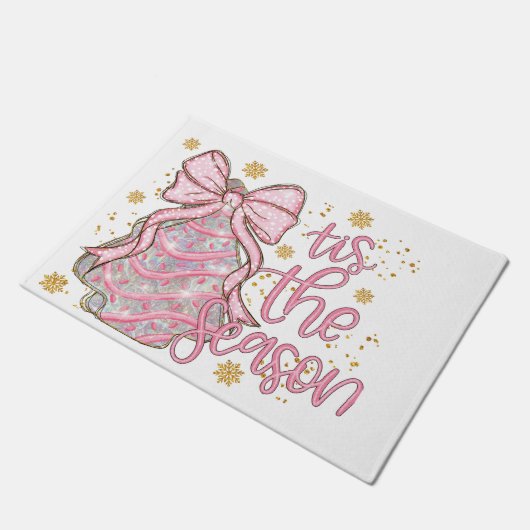 Coquette Kerstboom Taart Dit Het Seizoen Deurmat (Schuin)