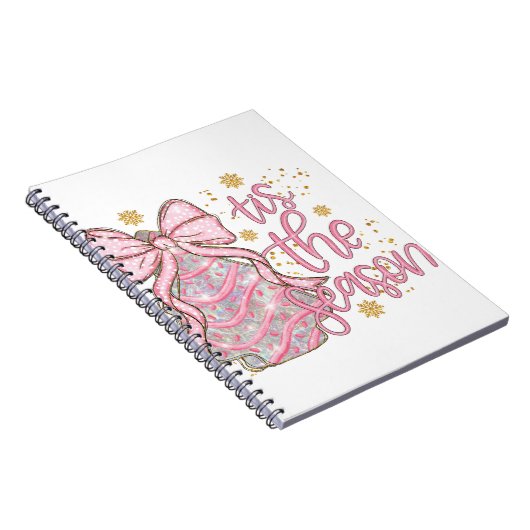 Coquette Kerstboom Taart Dit Het Seizoen Notitieboek (Rechterzijde)