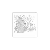 Coquette Kerstboom Taart Dit Het Seizoen Rubberstempel (Afrduk)