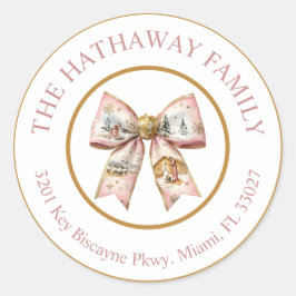 Coquette Kerstmis Geboorte Jezus Adres Label