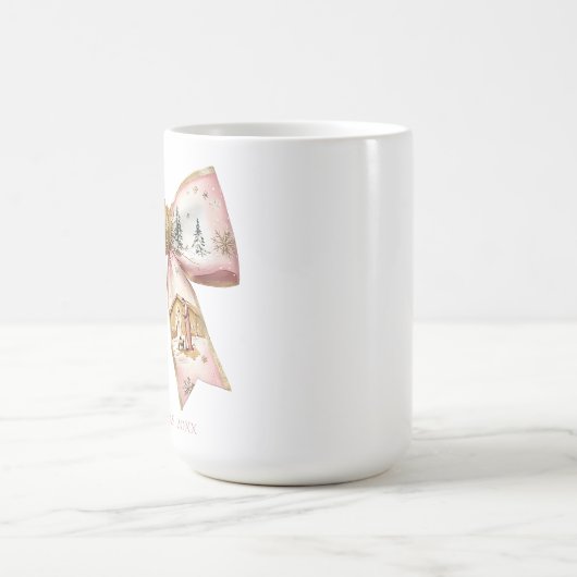 Coquette Kerstmiskerststal Bow Koffiemok (Center)