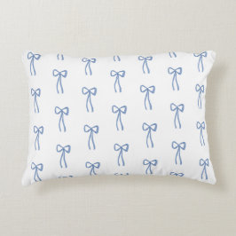 Coquette Kleine Boog Blauw Grandmillenial Accent Kussen