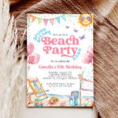 Coquette Kusttiener strand verjaardagsfeestje Kaart