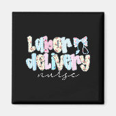 Coquette Labor And Delivery Nurse Crewneck, Bow St Magneet (Voorkant)