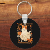 Coquette Lace Ghost Boo beroemd gemaakt door Booje Sleutelhanger (Voorkant)