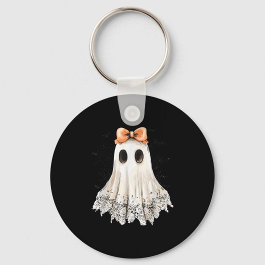 Coquette Lace Ghost Boo In Boojee Halloween Soky S Sleutelhanger (Voorkant)
