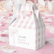 Coquette Lange Roze Strik Lint Meisje Baby Shower