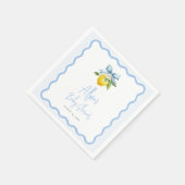 Coquette Lemon Ciao Baby Wavy Border Baby shower Servet (Hoek)