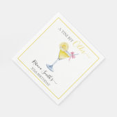 Coquette Lemon Cocktail A Tini Bit Older Birthday Servet (Hoek)