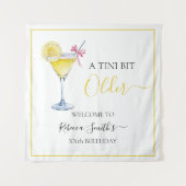 Coquette lemon cocktail A tini bit Older birthday Wandkleed (Voorkant)