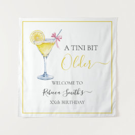 Coquette lemon cocktail A tini bit Older birthday Wandkleed