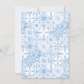 Coquette Lemon Mediterranean Wavy Baby shower Bedankkaart (Achterkant)