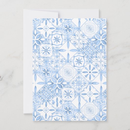 Coquette Lemon Mediterranean Wavy Baby shower Bedankkaart (Achterkant)