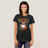 Coquette Leopard Ghost Coffee Boo-jee Halloween Bo T-shirt (Voorkant volledig)