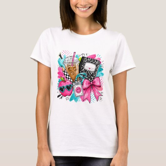Coquette Lerarar Illustratie T-shirt (Voorkant)