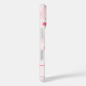 Coquette licht roze kerstboom Case-Mate iPhone case (Achterkant / Rechts)