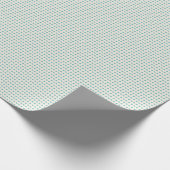  Coquette Light Pastel Blauwgroen Blue Polka Dot Cadeaupapier (Hoek)