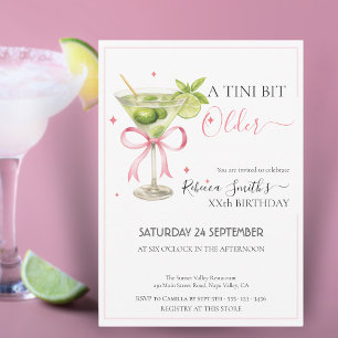 Coquette limoen cocktail 'A tini bit older' verjaa Kaart