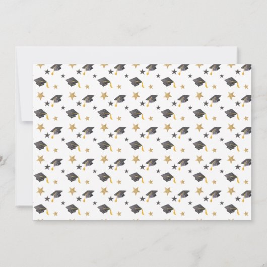  Coquette lint afstudeer monogram wapenschild  Kaart (Achterkant)