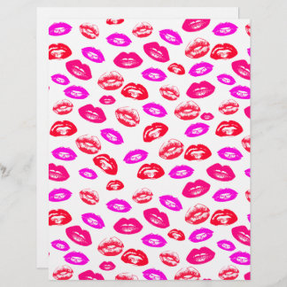 Coquette Lipstick Patroon Cardstock