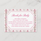 Coquette Love Shack Baby Shower Boeken Voor Baby  Informatiekaartje (Voorkant)
